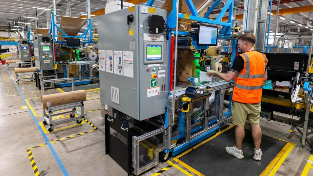 La nueva máquina de embalaje de Amazon.