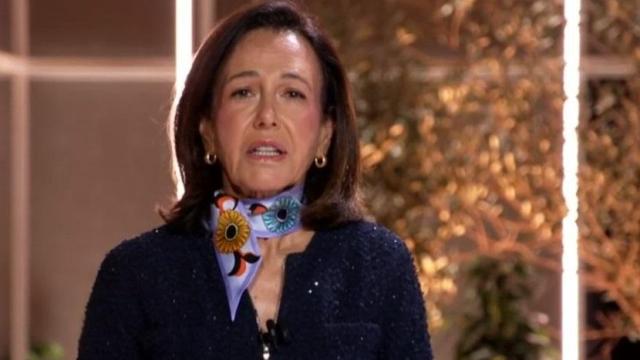 La presidenta de Banco Santander, Ana Botín, durante la junta general de accionistas del banco celebrada en 2025