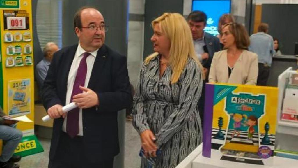 Leire Díez y Miquel Iceta.