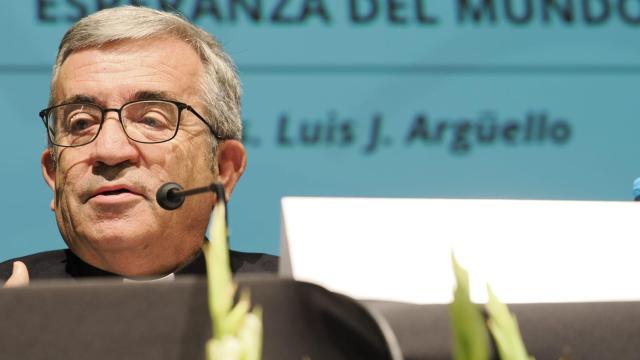 El arzobispo de Valladolid y presidente de la Conferencia Episcopal Española, Luis Argüello, en la clausura del Congreso ‘Cor Iesu, Spes Mundi’